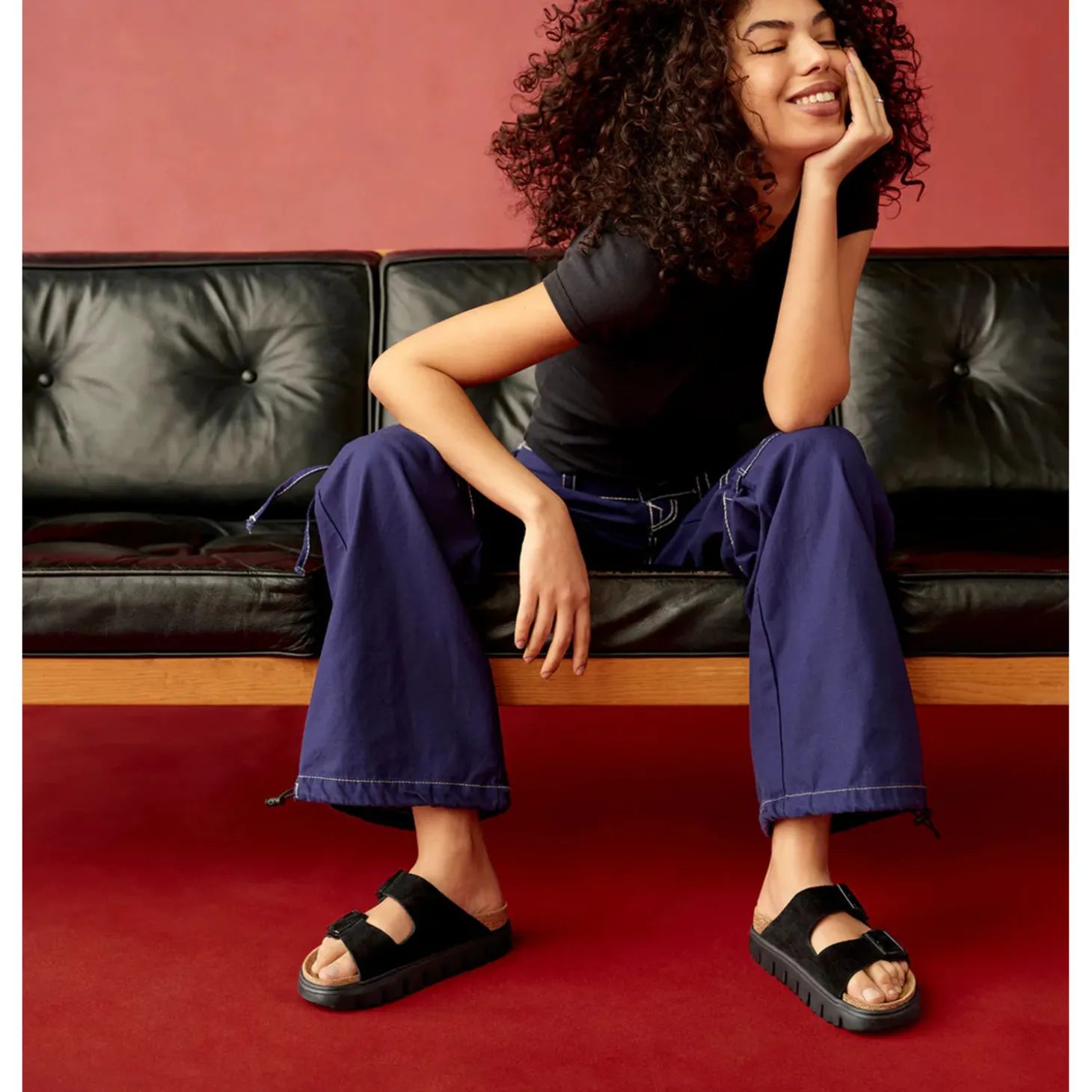 ARIZONA PLATFORM SUEDE Noir