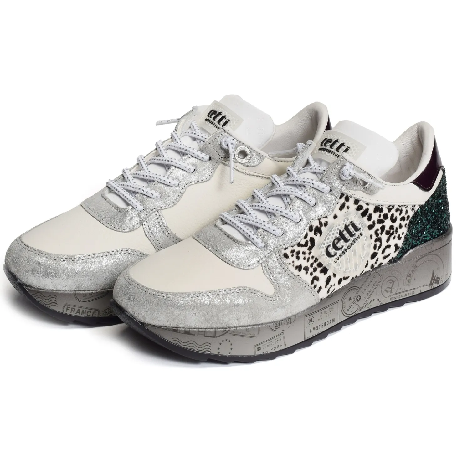 C1368 W Blanc Léopard