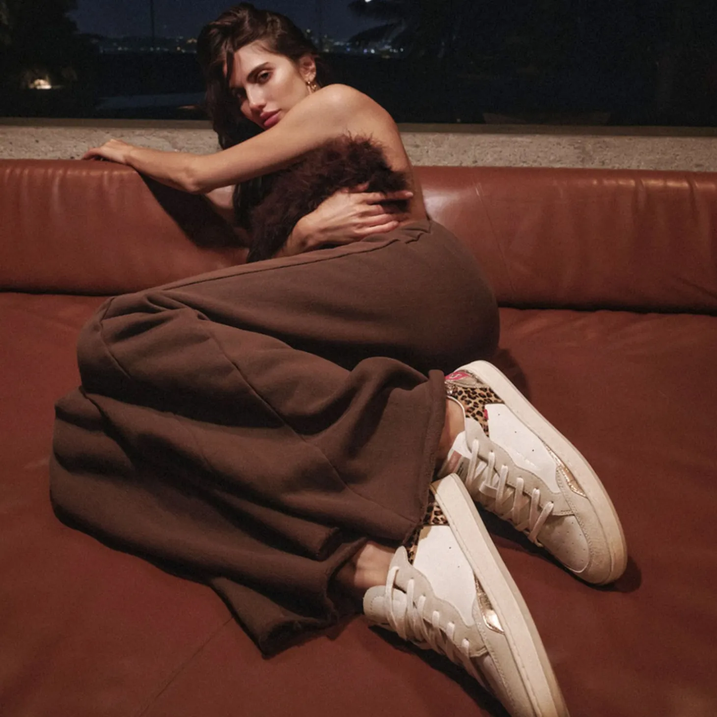 CHELSEA Blanc Léopard