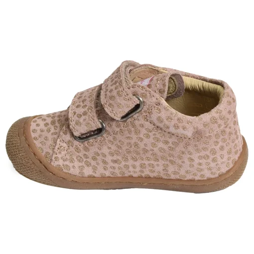 COCOON GIRL VELCRO VELOURS Rose Platine