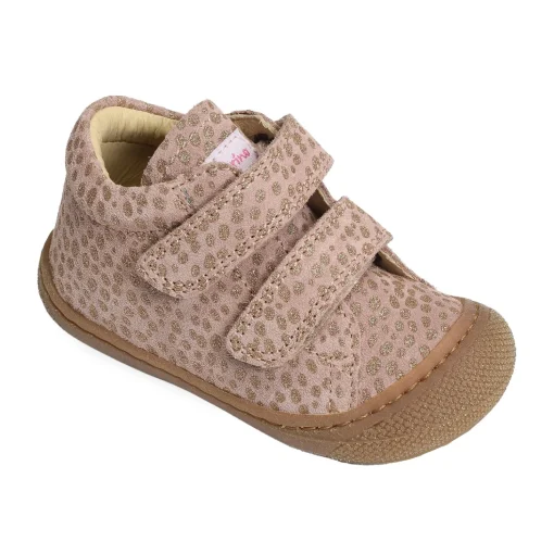 COCOON GIRL VELCRO VELOURS Rose Platine