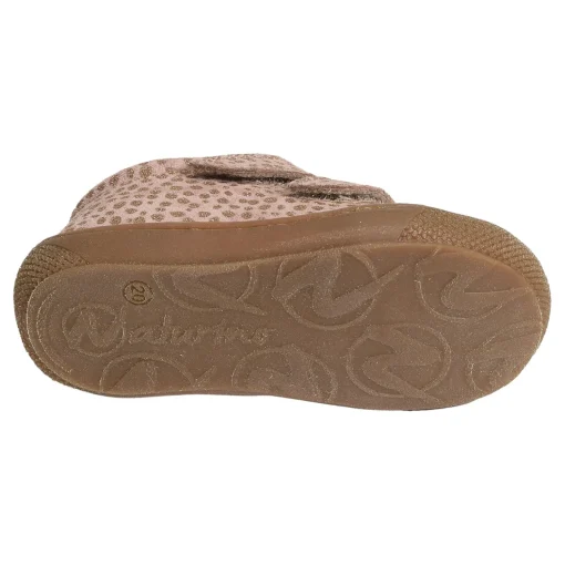 COCOON GIRL VELCRO VELOURS Rose Platine