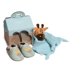 COFFRET NAISSANCE GIRAFE HUG Vert Eau