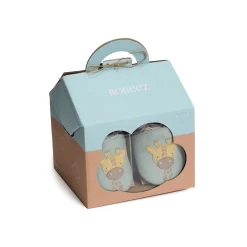 COFFRET NAISSANCE GIRAFE HUG Vert Eau