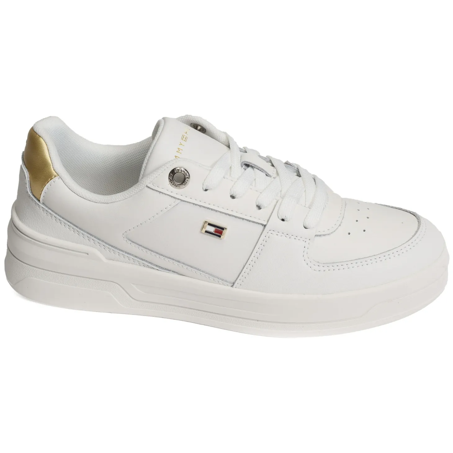 ESSENTIAL BASKET SNEAKER GOLD 8076 Blanc