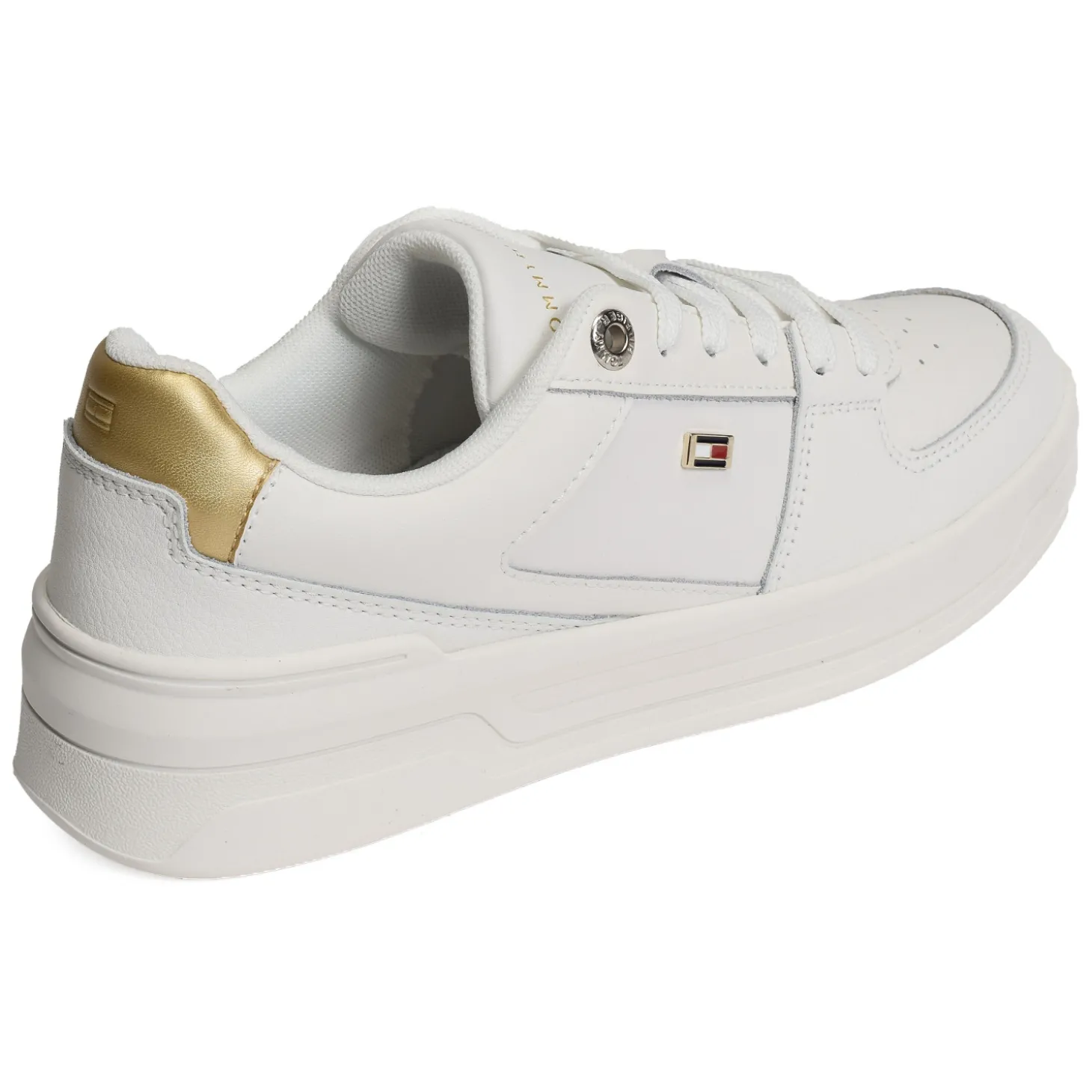 ESSENTIAL BASKET SNEAKER GOLD 8076 Blanc
