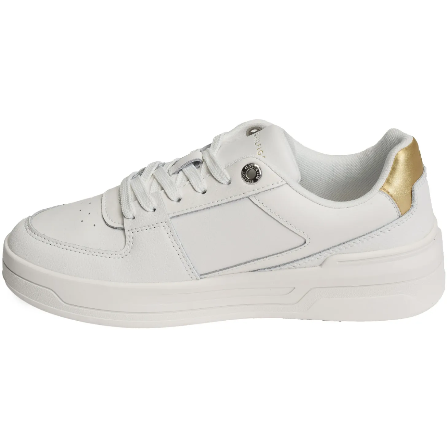 ESSENTIAL BASKET SNEAKER GOLD 8076 Blanc