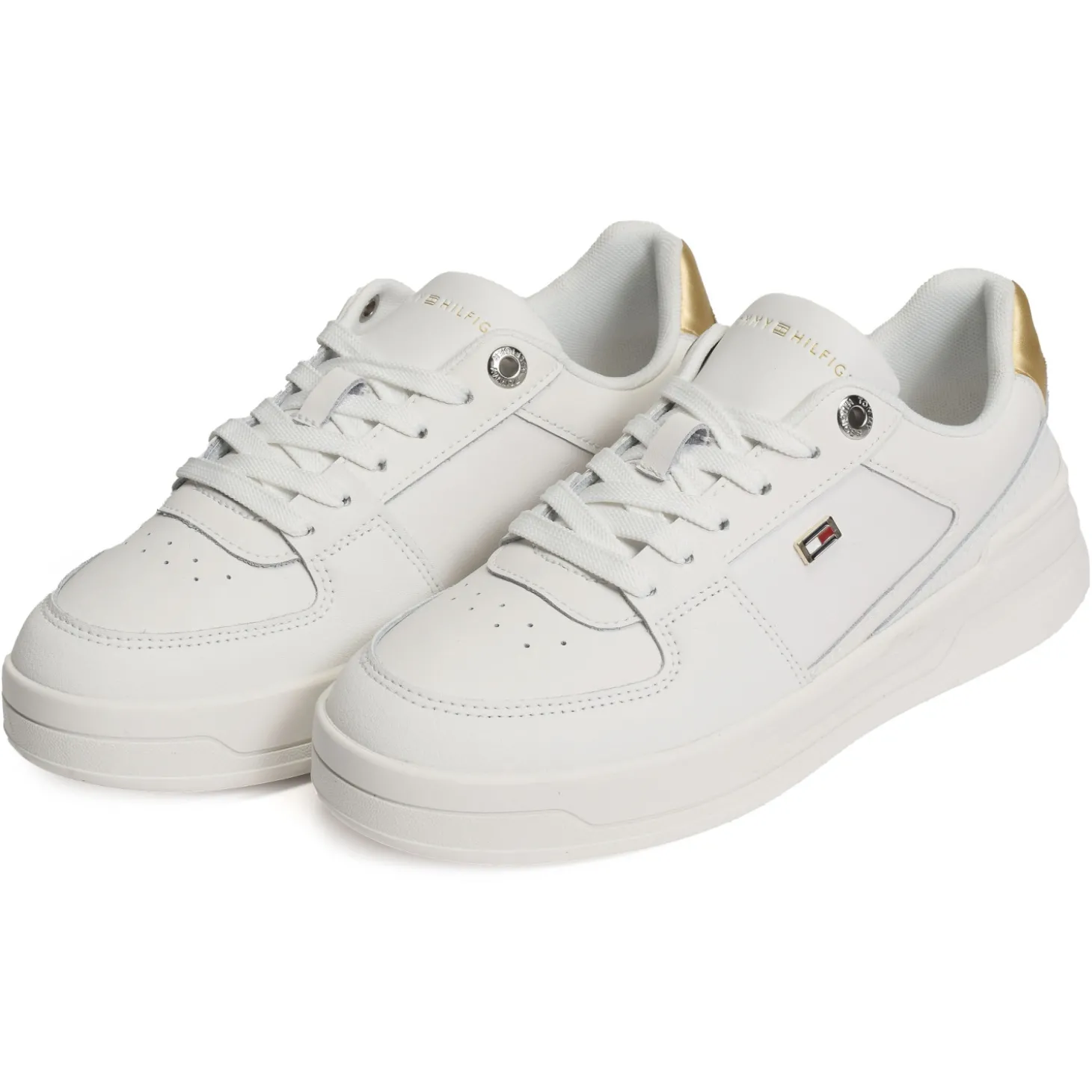 ESSENTIAL BASKET SNEAKER GOLD 8076 Blanc