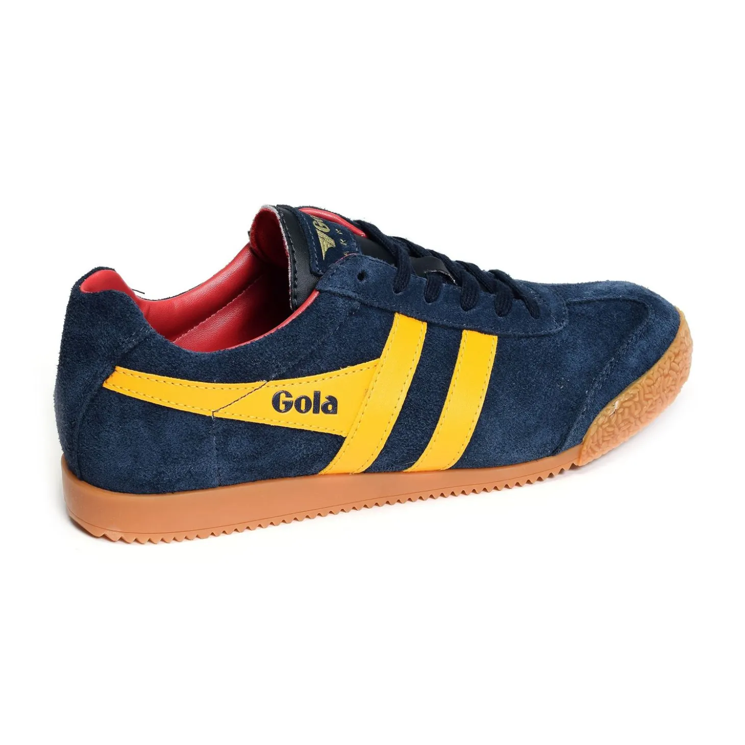 HARRIER SUEDE TRAINERS Marine Jaune
