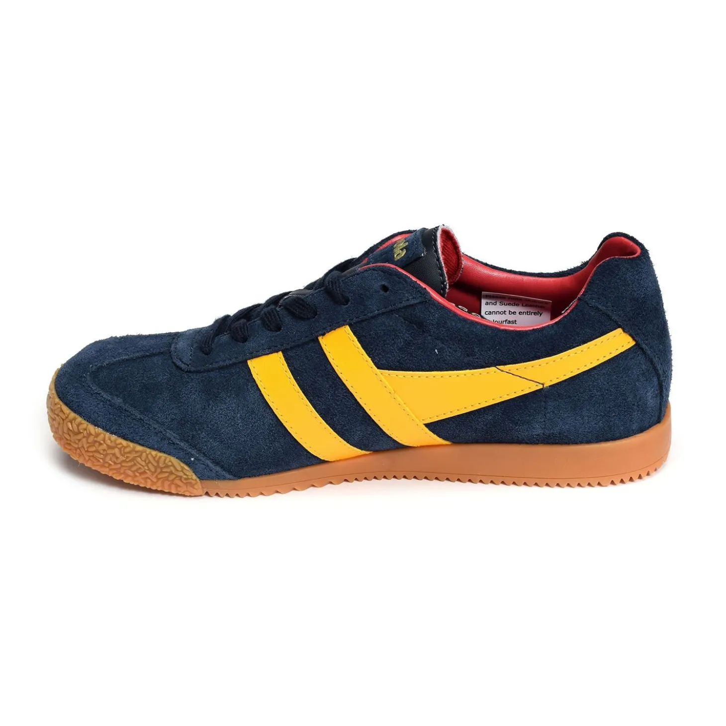 HARRIER SUEDE TRAINERS Marine Jaune