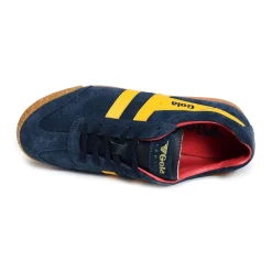 HARRIER SUEDE TRAINERS Marine Jaune