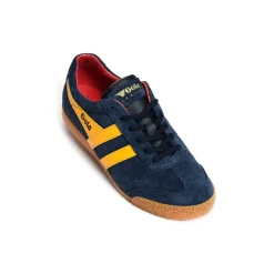 HARRIER SUEDE TRAINERS Marine Jaune