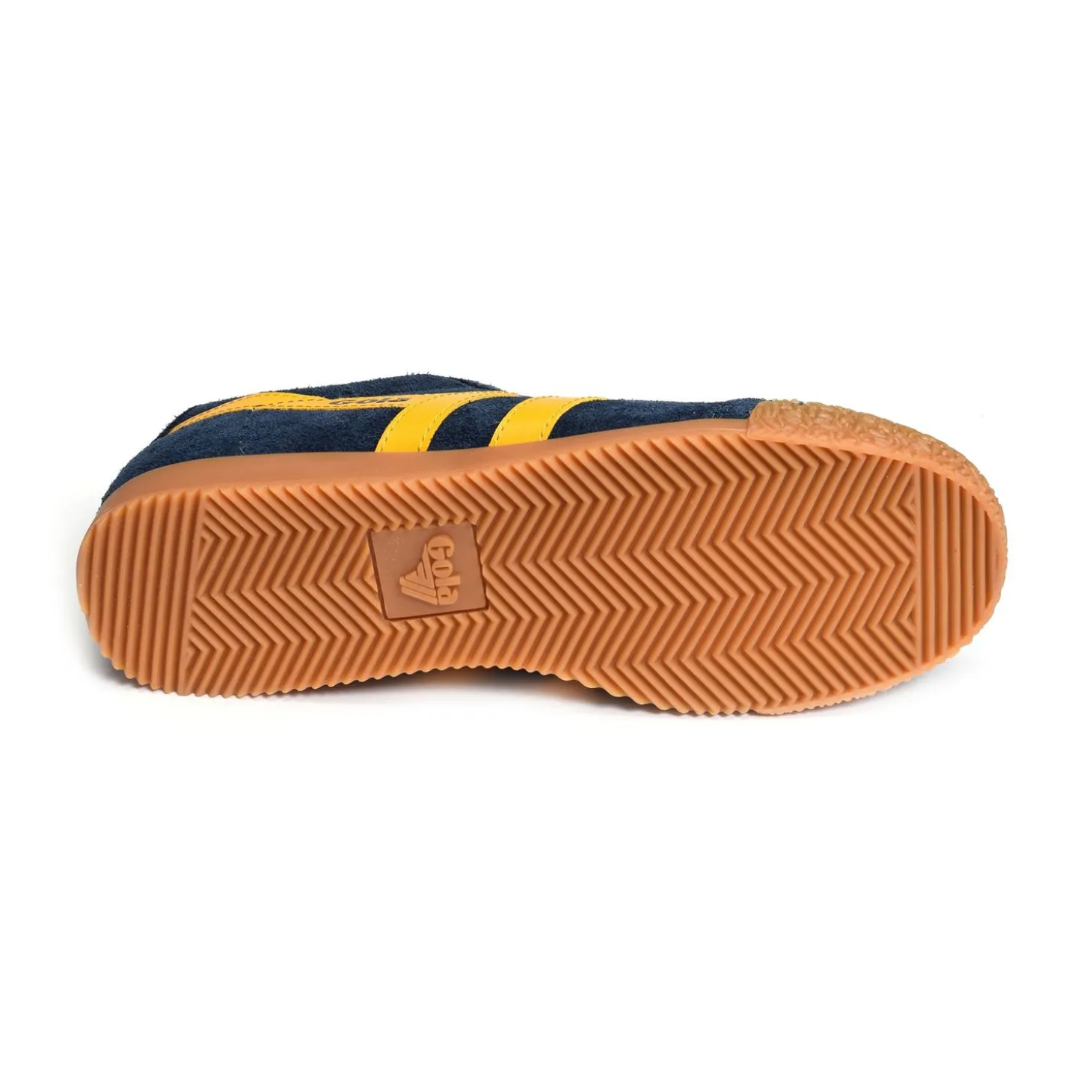 HARRIER SUEDE TRAINERS Marine Jaune