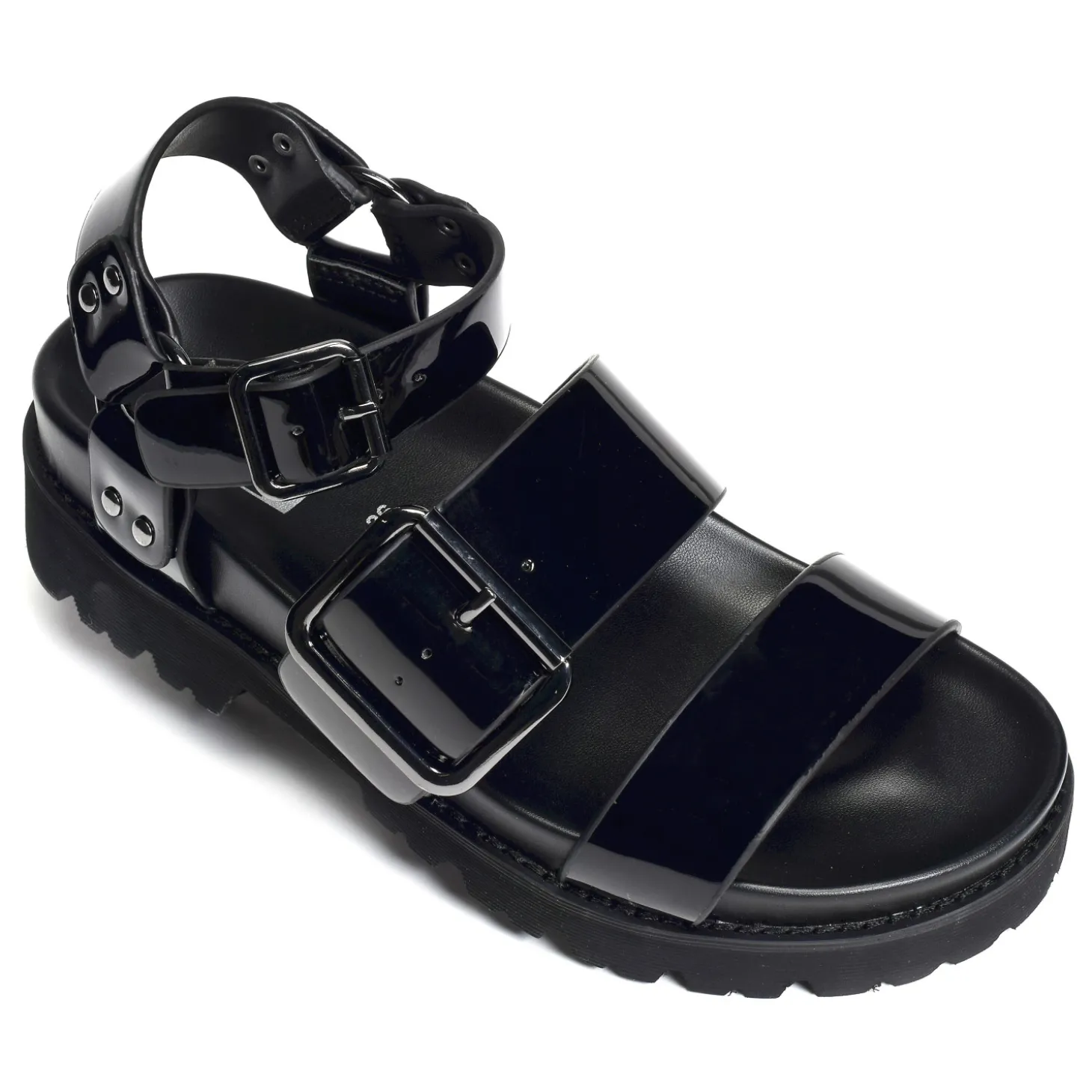 JUNE ANKLE Verni Noir