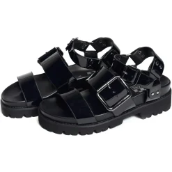 JUNE ANKLE Verni Noir