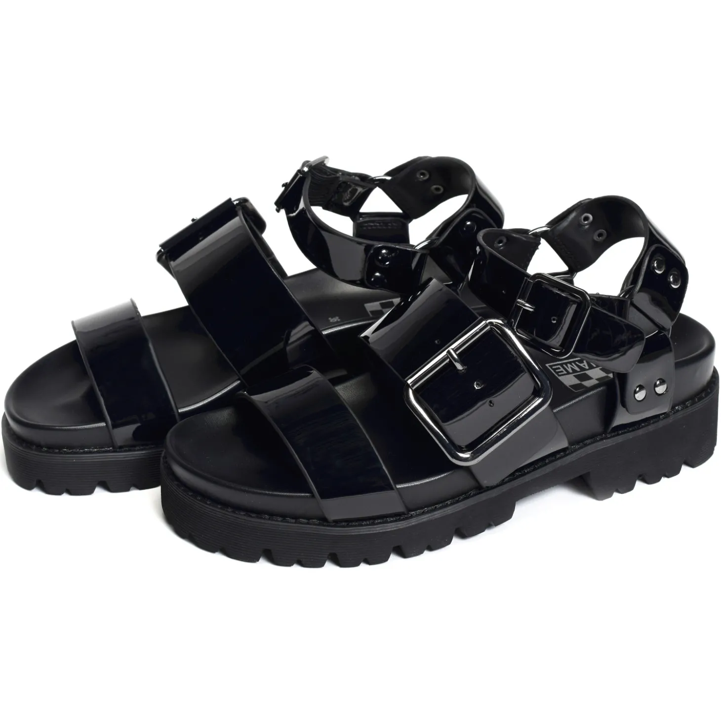 JUNE ANKLE Verni Noir