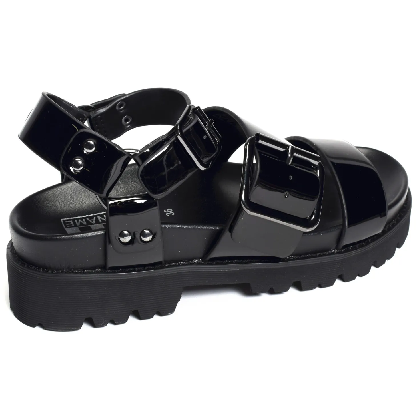 JUNE ANKLE Verni Noir