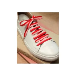 LACETS BICOLORE Rouge Rose