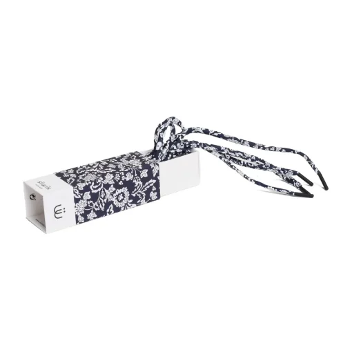 LACETS LIBERTY Marine Blanc