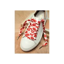 LACETS SATIN Rouge Blanc