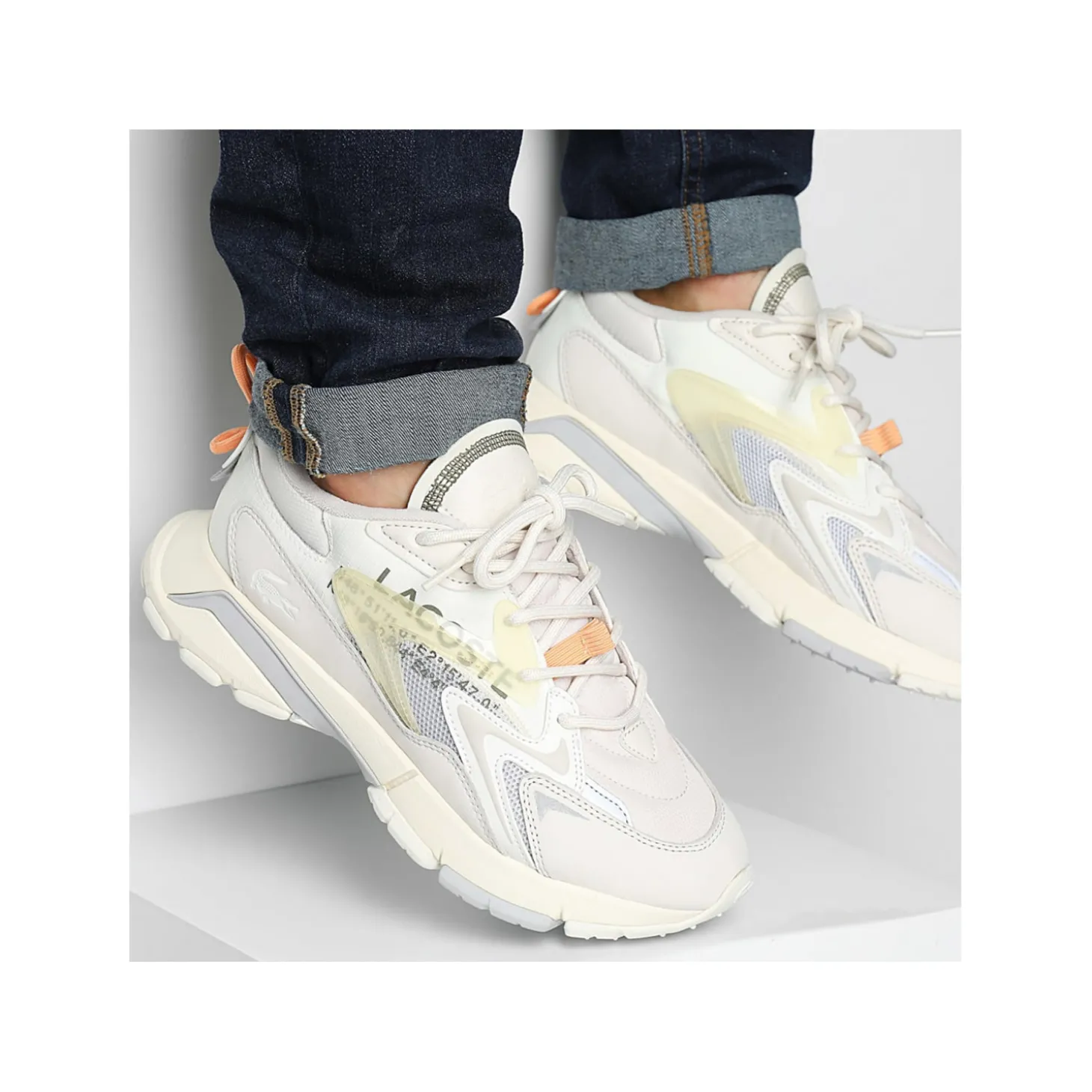 MENS L003 NEO TECH SNEAKERS Blanc