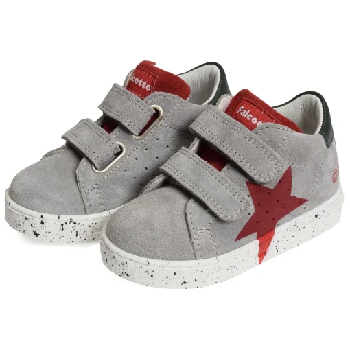 SALAZAR 3 VELCRO BOY Gris Rouge