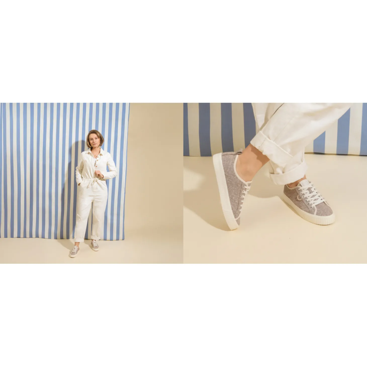 STOMP SNEAKER W Marron