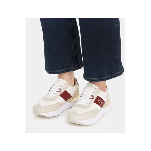 TH ELEVATED FEMININE RUNNER GLD 7306 Beige Blanc